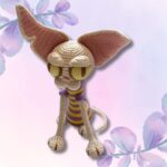 Crochet Sphynx Cat Plush – Handmade Striped Amigurumi Doll