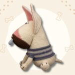 Handmade Crochet Dog Plush – Amigurumi Puppy Doll with Scarf – Cute Gift for Dog Lovers - Image 3