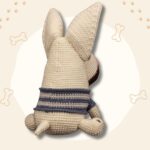 Handmade Crochet Dog Plush – Amigurumi Puppy Doll with Scarf – Cute Gift for Dog Lovers - Image 4