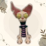 Crochet Sphynx Cat Plush – Handmade Striped Amigurumi Doll - Image 4