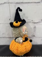 Handmade Crochet Labubu Halloween Outfits — Pumpkin Witch Hat or Witch Dress - Image 4