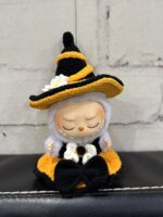 Handmade Crochet Labubu Halloween Outfits — Pumpkin Witch Hat or Witch Dress - Image 10