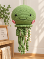 Handmade Crochet Large Octopus Plush – 48cm Soft Amigurumi with Spiral Tentacles