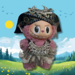 Handmade Labubu Ethnic Festival Outfit with Silver Ornaments