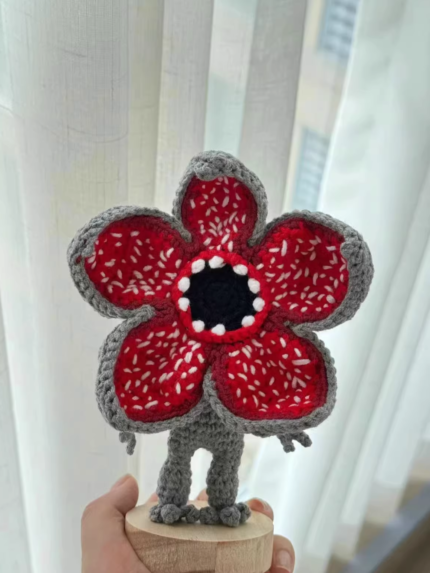 Handmade Crochet Monster Flower Plush — Demogorgon Inspired
