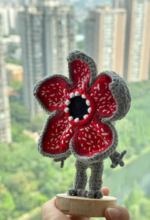 Handmade Crochet Monster Flower Plush — Demogorgon Inspired - Image 3