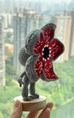 Handmade Crochet Monster Flower Plush — Demogorgon Inspired - Image 4