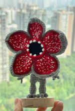 Handmade Crochet Monster Flower Plush — Demogorgon Inspired - Image 5