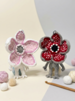 Handmade Crochet Monster Flower Plush — Demogorgon Inspired - Image 6