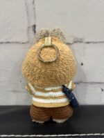 Handmade Crochet Labubu Striped Sweater Outfit with Fuzzy Hood - Image 7